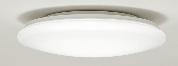 天井ぴったりのシーリング照明の例