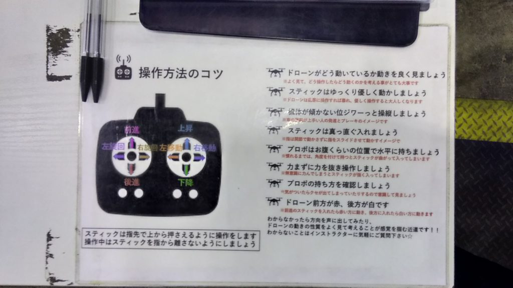ドローンの操作の仕方