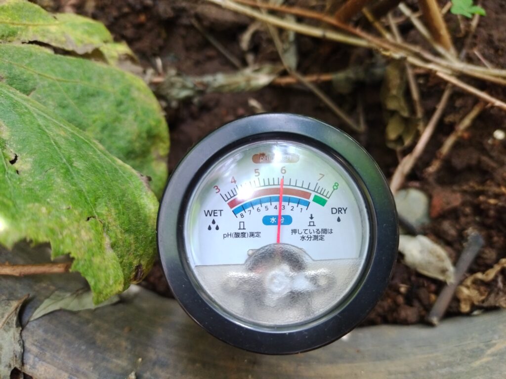 日本製の土壌酸度計