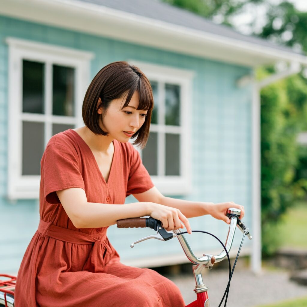 自転車のギアが重くて回らないので困っている