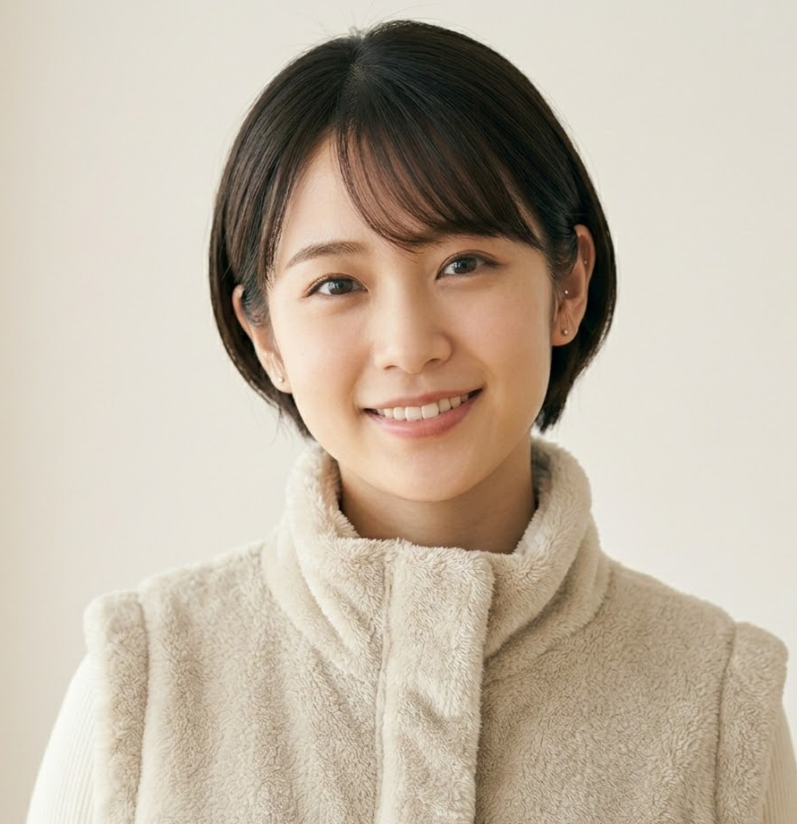 女性が首を少し首を傾げている様子