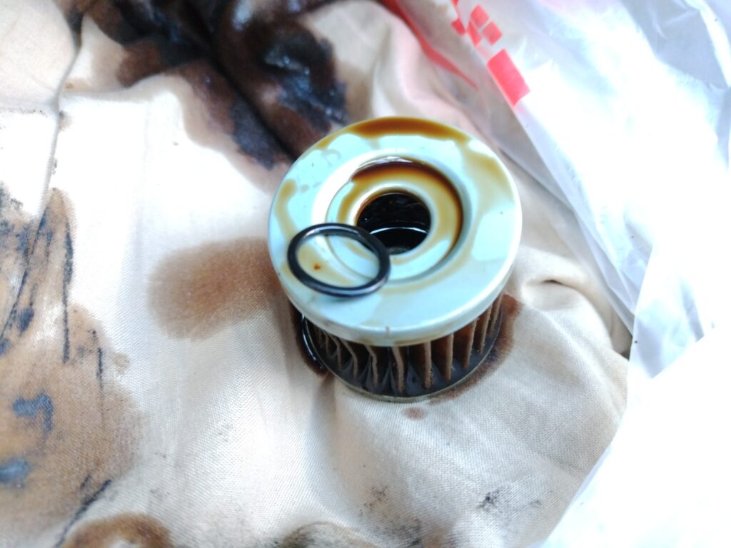 アドレスv125sのオイルフィルターのゴム